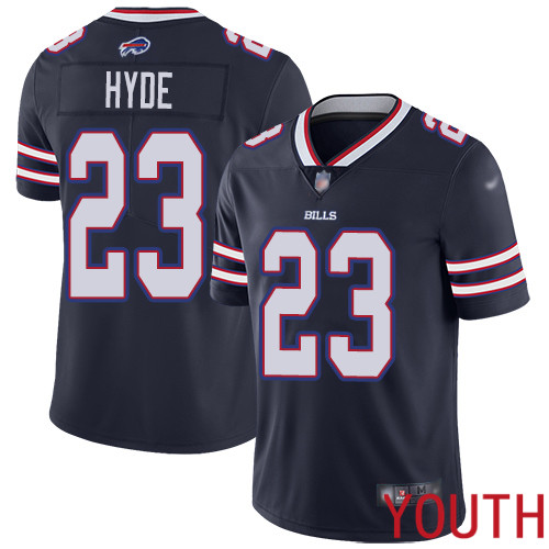 Youth Buffalo Bills #23 Micah Hyde Limited Navy Blue Inverted Legend NFL Jersey